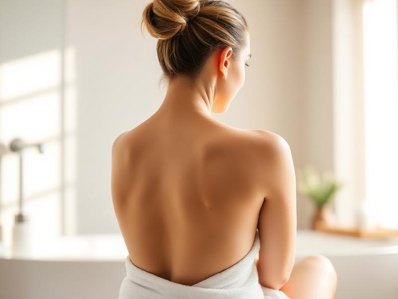 Woman in a towel wrap