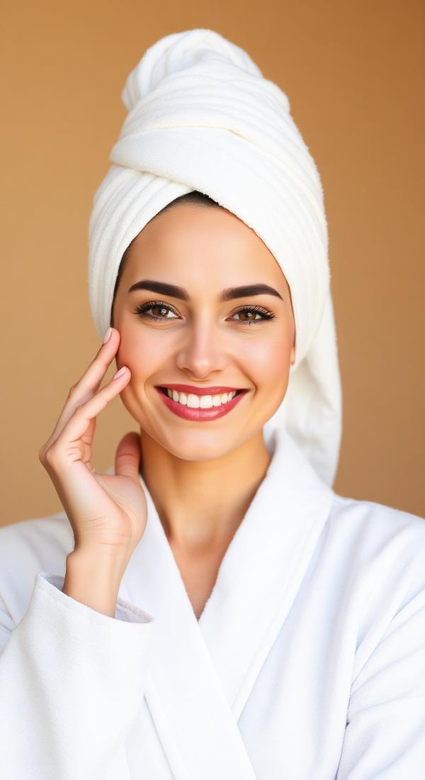 Woman relaxing at the spa